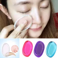 Hot Cosmetic Silicone Esponja Blender Quick Clean Esponjas de maquillaje suave Puff Flawless Facial Make Up Tools