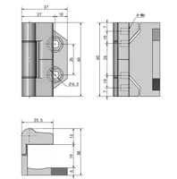صناعة الخزانة الكهربائية مخفية مفصل الباب مفصلات مفصل المقياس المربع مربع مربع القاعدة المعدات قاعدة الجهاز