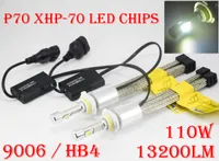 2017 nouveau 1 Set 9006 HB4 P70 CRE 13200LM 110W LED Headlight Slim Auto Car Kit 55W XHP-70 Conduite de brouillard Ampoule H7 H4 H8 H8 H1 H1 HID HALOGEN
