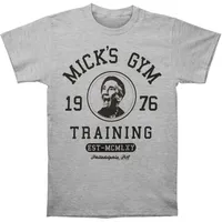 2020 Zomer Topkwaliteit Mens Rocky Micks Gym Training 1976 Distressed Heather Grey T Shirt Tee