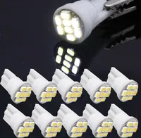 100x T10 W5W 194 168 1206 8 SMD 8 LED Auto 12V LED Lâmpadas Super White Instrument Light Indicator Lamps Wedge Frete Grátis