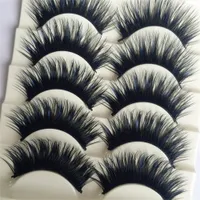 Black&Blue Colorful Eyelashes 20 Styles Charming Thick Eye Lashes Extension Party Makeup Cross Fake Big eyes