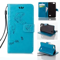 Leather Flip Case For Samsung A3 A310 A5 A510 A710 2016 A8 A9 G360 G530 Embossed Butterfly Purse Holster Insert Cards Cover