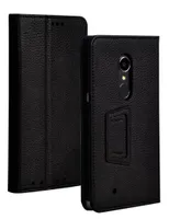 PU lederen litchi-telefooncase met armband voor HP Elite X3 Mobiele telefoon gevallen Flip Cover met stand Handgreep zwart