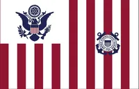 США береговой охраны Флаг Ensign Флаг 3ft х 5ft Полиэстер Баннер Летучий 150 * 90см Пользовательский флаг на открытом воздухе