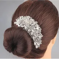 Luxe Boutique Bridal Crystal Flower Hair Cam Hair Pins HairPieces Bloemvormige Bruids Accessoires voor Dames Party Sieraden