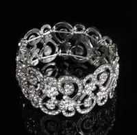 Fashion design Strass Crystal Bridal Bridal Bridal Jewelry Accessories per Wedding hollow floral Accessori per gioielli da damigella d'onore