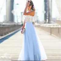 Neue Dame Maxi-Kleid-lange Abend-Abschlussball-Kleid-elegantes Maxi Kleid ouc461 multi Farbe Chiffon Partei