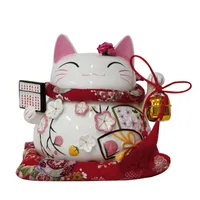 Authentic China Lucky Cat genuine Japanese abacus Lucky Cat large ceramic ornaments / business / holiday gift