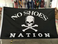 Nation Pas de chaussures Personnalisé Flag Flying Design 3x5 FT 100D Bannières de polyester avec deux œillets métalliques