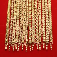New arrival Shajin bracelet female 24K gold plated brass jewelry tank chain FB505 mix order 20 pieces a lot Slap & Snap Bracelets