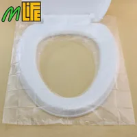 50pcs/Carton Travel Safety Plastic Disposable Toilet Seat Cover Waterproof Cleanning&Safety Hatlth Non-Slip 40*48cm