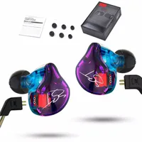 Przewodowe słuchawki Oryginalny KZ Zst Armature Dual Driver 3.5mm Słuchawki Odpinany Kabel w Ear Earbuds Audio Monitory HiFi Music Sports Headset