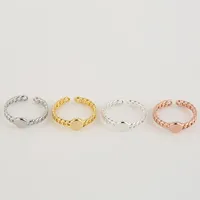 Fabriek prijs nieuwe schattige horloge vormige ringen bekabeld band zilver goud rose vergulde eenvoudige mode ring voor vrouwen meisje kan kleuren efr019