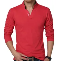 Vendita calda New Fashion Brand Men Polo Shirt Solid Color Longsleeve Slim Fit Shirt da uomo Cotone Polo Camicie Casual Camicie Casual 5XL