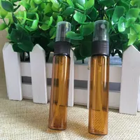 Commercio all'ingrosso 700pcs 10ml Amber Glass Spray Bottle 10 ml Bottiglie di vetro Spayer per olio essenziale DHL libero