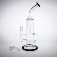 26cm Glass Bongs water pipes With Banger Joint 18.8mm Arm Tree Perc Recycle Oil Rigs glass bong Free Shipping Smoking Water pipes