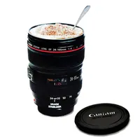 Wholesale- Fashion Caniam SLR Camera Lens 24-105 mm 1: 1 scale Plastic coffee Creative lens cup