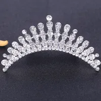 Strass Brides Girls Queen Headwear Crowns Diademi nuziali per feste da sposa Prom Dresses 'Hair Comb Accessori Head Piece For Bride