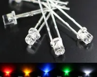 MIX Through Hole Flat Top 3mm LED Diode Water Clear ROHS REACH