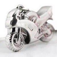 Wholesale 10pcs/lot Classic 3D Simulation Model Motorcycle Motorbike Keychain Key Chain Ring Keyring Keyfob