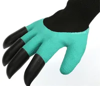 Großhandel hochwertige Gartengeräte Handschuh mit Fingerspitzen Krallen für sicheren Schnitt Graben Schneiden Harken Kardieren Gemüse Blumen Pflanzen