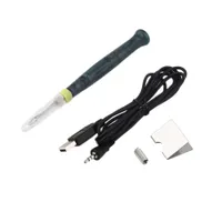 휴대용 USB 5V 8W 전기 전원 납땜 다리미 펜 / 팁 터치 스위치 가변 전기 납땜 도구