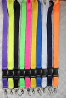 Frete grátis 30pcs mistura de cores chaveiro telefone sólido branco pescoço cordão para portadores de identidade de coleta