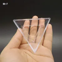 Clear Magic Cube Frame Accessoris Titular de Triángulo Estilo Base Puzzle Niños Regalos Sencillo Educativo Propor Navidad