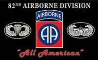 US Army 82nd Airborne Division All American Flag 3ft x 5ft Polyester Banner Flying 150 * 90cm Anpassad flagga UA5