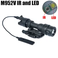 SF M952V-IR LED بندقية الضوء الأبيض والإخراج IR المصباح التكتيكي وضع علامة سوداء