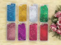 Para borda LG Stylo 3 Samsung S7 S8 S8 Além disso iphone 5 6 7 mais movente colorido estrelas brilhantes líquido Glitter Quicksand 3D Bling Phone Case Capa