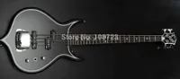 Rare Electric Guitar Gene Simmons Punisher 4 Cuerdas Negro Electric Bass Guitar Cuerpo de caoba Mástil de arce Diapasón de palisandro