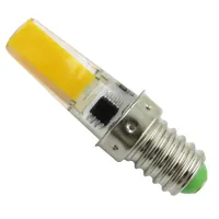 흰색 E14 LED 전구 디 밍이 가능한 110V 220V의 COB 2508 3W 300 루멘 실리콘 램프 샹들리에 조합 크리스탈 투명 램 화이트 / 따뜻한
