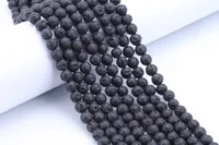 도매 검은 용암 바위 느슨한 6mm 8mm 10mm 12mm 팔찌 목걸이 DIY 쥬얼리 제조 업체에 대 한 14mm 천연석 구슬