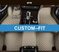 Veeleo Custom-Fit 6 Couleurs Tapis de plancher de voiture de voiture en cuir pour Audi S3 S6 S7 S7 S8 SQ5 Tapis de voiture anti-slips 3D Tapis de tapis