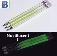 Pencil-achtige Noctilucent Glass Dabber-tool voor olie- en wax Glass Oil Rigs DAB Stick Carving Tool voor Quartz Nail Enails