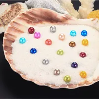 Perle d'acqua dolce fai-da-te in ostriche 25 colori perle perle perle di ostriche con regalo di compleanno di gioielli di lusso per le donne