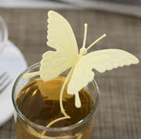 Nowy Kreatywny Silikonowy Teabag Motyl Styl Silikonowy Wiszący Herbata Liść Sitko Loose Herbal Spice Filter Dyfuzor Kawy Tea Tools SN763