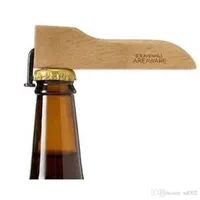 Magnet Ölflaska Öppnare Trähandtag Nail Beer Wine Can Openers Korkskruv för Köksbar Praktiska Verktyg 4 6mh ZZ