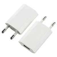 200pcs / lot Wand-Aufladeeinheit EU 5V 1A 5W Portable USB-Ladegerät für Handy
