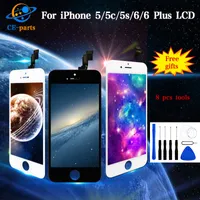 Partihandel Pris för iPhone 5 5C 5S 6 6 Plus LCD-skärm Pekskärm med Digitizer Display Montering Komplett ersättning TiANMA kvalitet