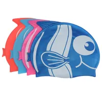 Синьхан мультфильм рыбы акулы шаблон силиконовая шапочка для плавания гладкий дизайн, нетоксичный и без запаха, удобный для использования в плавании