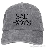pzx @ Sad Boys-01 Sombrero de vaquero Vintage Chic Denim Gorras de béisbol Gorras de camionero
