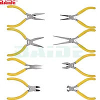5&quot;Mini maintenance Hand Tools Long nose Diagonal cutting Wire-cutter Flat nose plier Angle jaw tongs End cutting plier Circlip plier