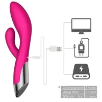 Umania Clitoral G Spot Vibrateurs Sex Toys pour Femme Double Vibromasseur USB Jouets Sexy pour Femme Stimuler Adult Sex Toys