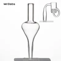 Szklana Carb Cap 24mm Akcesoria do palenia do kwarcu Diamond Loop Banger Nail Oil Knot Recycler w Mr_Dabs