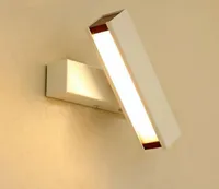 220 V LED Wandlamp Moderne Minimalistische Creatieve Slaapkamer Nachtkastje Matend Wandlamp Lezing Log Roterende wandlamp
