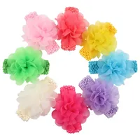 Chiffon Flower Hair Clip Barrette Bobby Pin Head Band Fashion Accessories for Kids Gift Drop Shipping