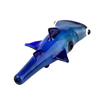 Seefischhammerlöffel-Glasrohrflaches Haifischglashandpfeifentabak-Glasrohrrohr für schnelle Lieferung des Rauches